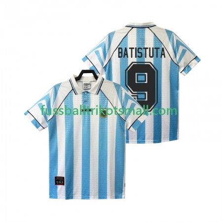 Fußballtrikots Argentinien BATISTUTA 9 Retro 1996 1997 Kurzarm Heimtrikotsatz kaufen